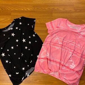 Set of 2 Wonder Nation Tee size Large (10-12) (DO)